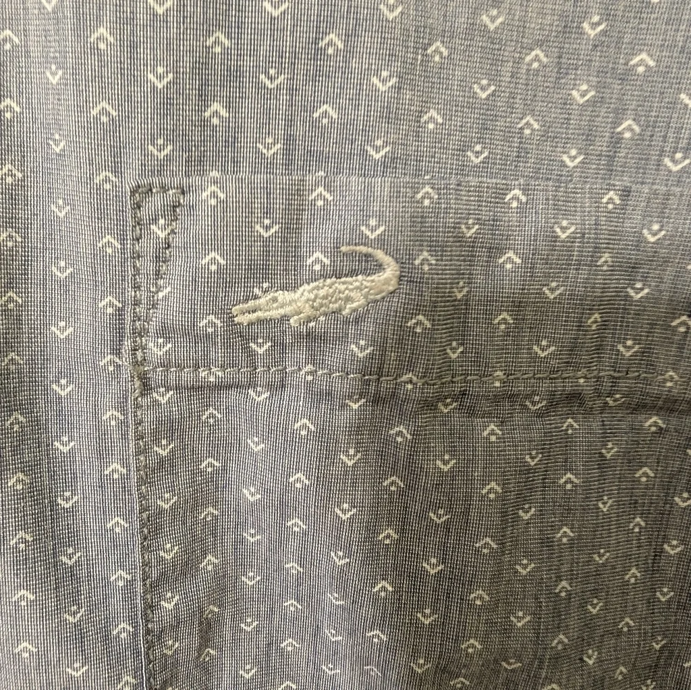 Crocodile Light Blue Casual Button Down Shirt Slim Fit - Picture 4 of 4